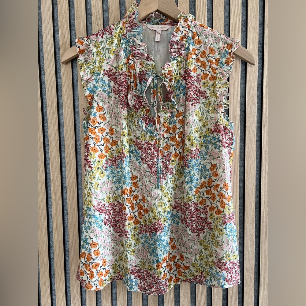 Rebecca Taylor Ava silk floral top